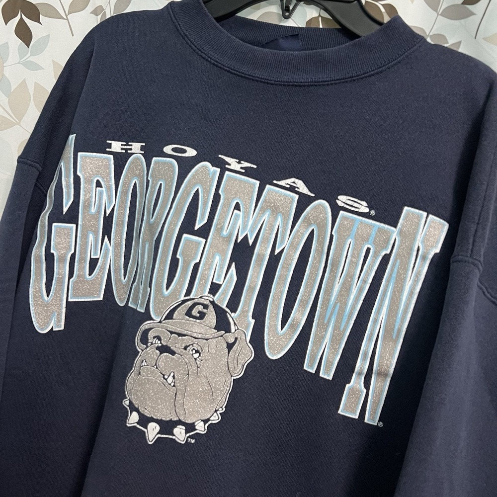 Vintage 90s SAVVY Sweatshirt Mens XL Georgetown Hoyas University